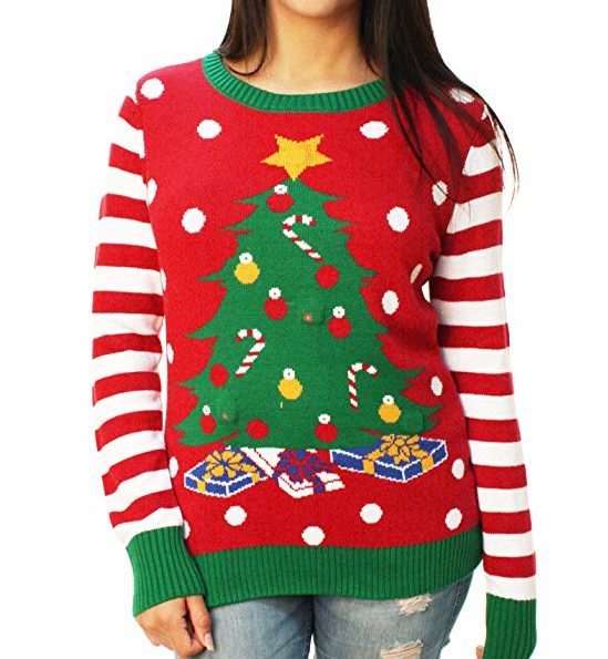 Pull De Noël Moche Lumineux & Musical - Taille XXXL - Unisexe Adulte/ado - Tissu Doux Extensible - Idéal Fêtes, Cadeau Humour