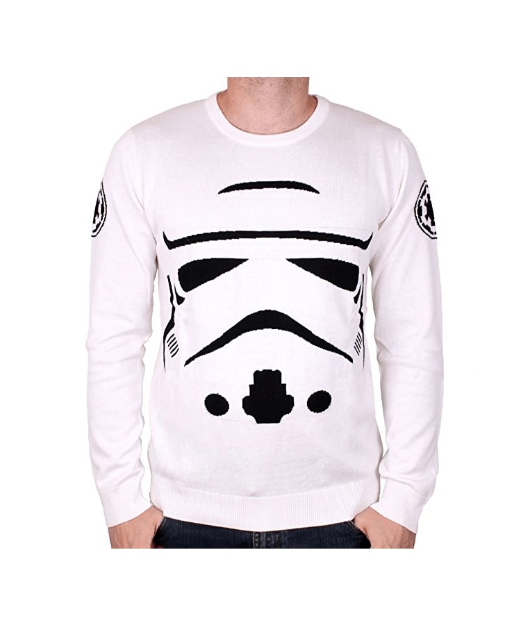 Face de Storm Trooper Pull Star Wars Blanc