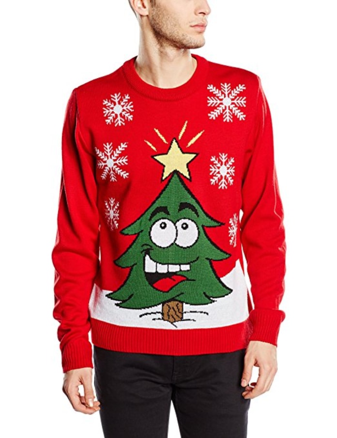 La sélection de pull de noël avec des sapins dessus