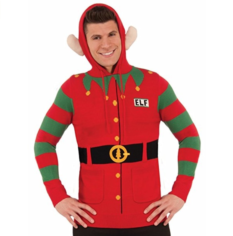 Le Prince Charles en Lutin Pull de noël Le Prince Charles en Lutin Pull de noël