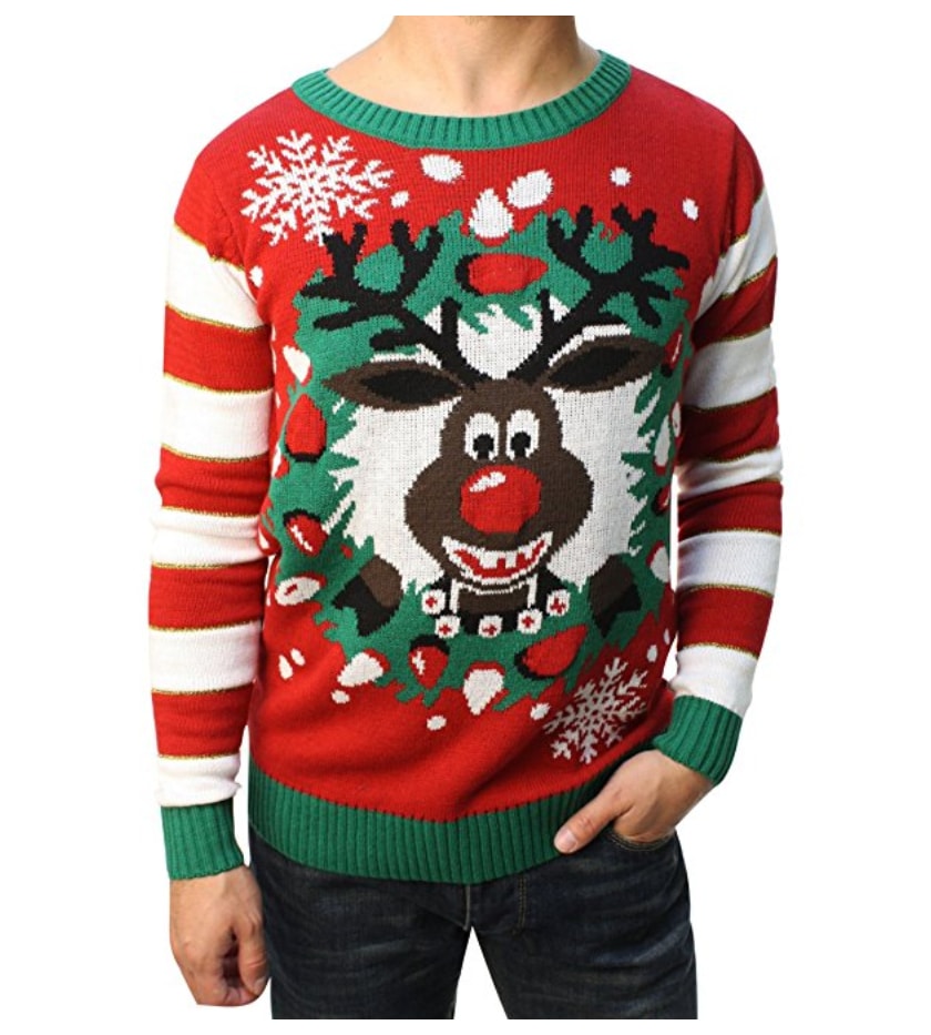 pull homme renne de noel