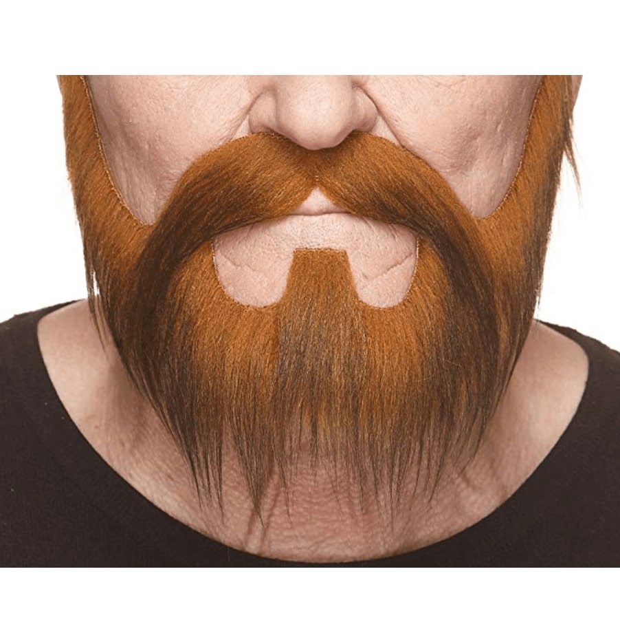 Lot De 10 Fausses Barbes/moustaches Avec élastique - Pour Déguisement, Carnaval, Halloween, Cosplay (couleurs Variées)