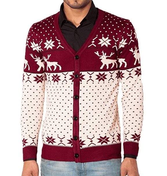 Pull De Noël Homme Motif Teckel Norvégien - Style Festif, Confortable, Pour Fêtes Et Période De L'Avent