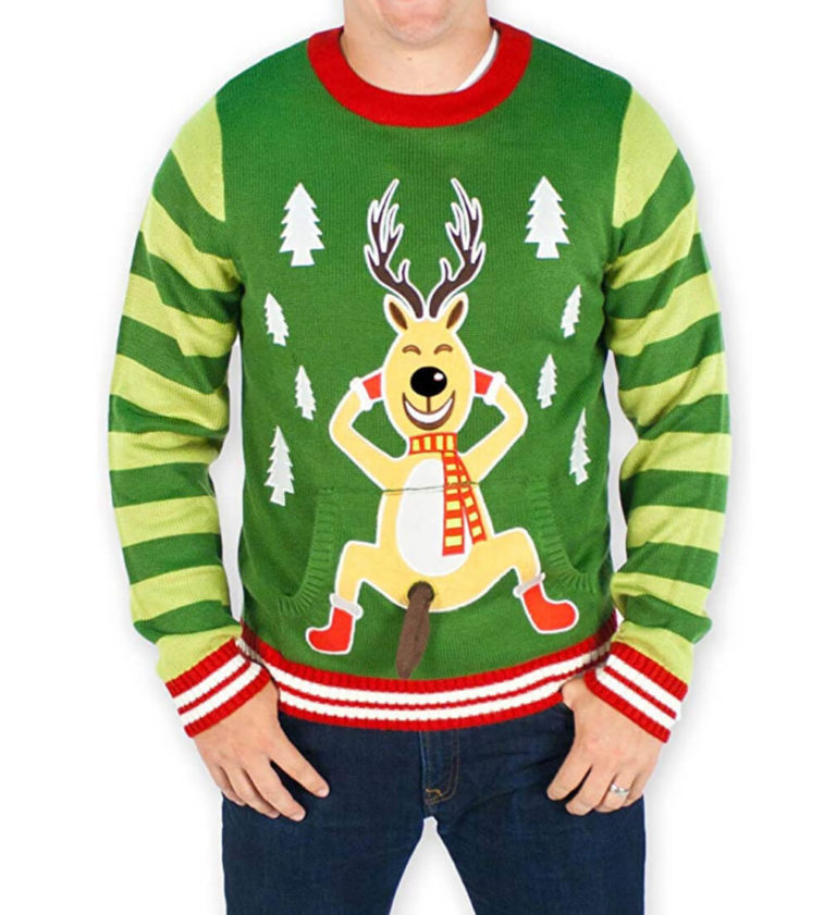 Pull De Noël Drôle Avec Motif Chat Ou Renne – Sweatshirt Chaud Et Confortable Pour Femme/homme, Parfait Pour Les Fêtes