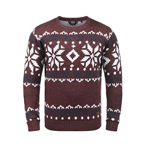 Pull De Noël Norvégien Pour Homme - Laine Polaire Avec Motif Festif, Chaud Et Confortable