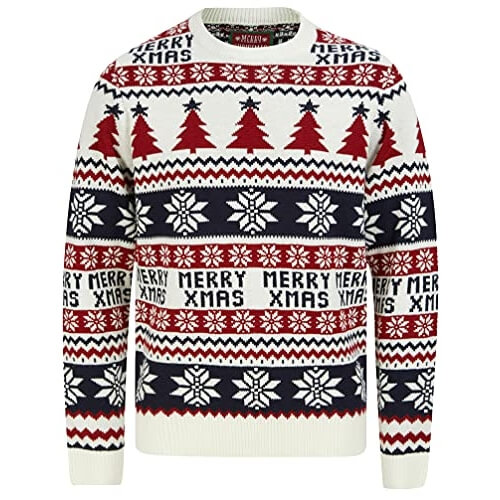 Pull De Noël Pour Homme Tokyo Laundry – Motif 'Merry Christmas' Amusant Et Confortable | Vêtement Fête Cadeau Humour