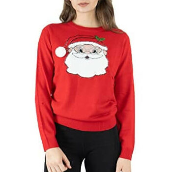 Pull De Noël Moche Pour Homme - Design Père Noël Tête De Mort, Manches Longues Thermiques